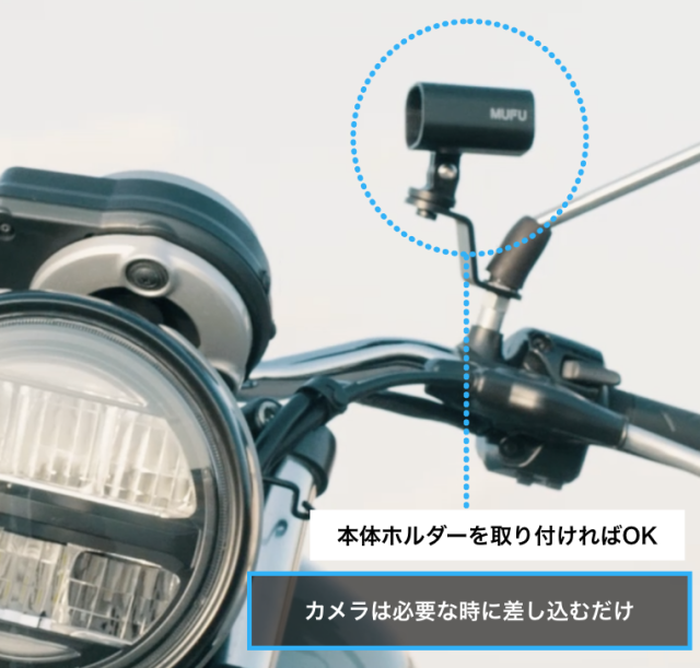 MUFU_V10Sバイク/自転車用ドライブレコーダー